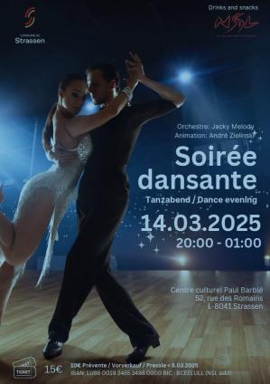 Affiche soiree dansante strassen